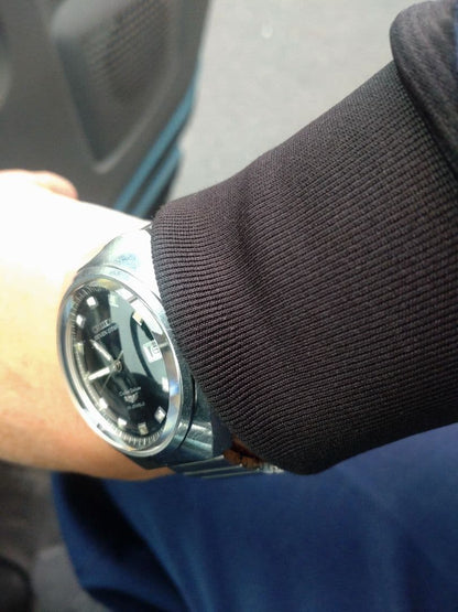 Citizen Seven Star Deluxe Jumbo Black Mirror Dial Overhauled Original #QY85J7