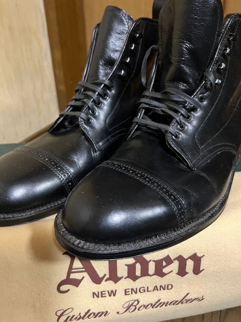 ALDEN Alden Cap Toe Boots 1/2 #QYAQ0A