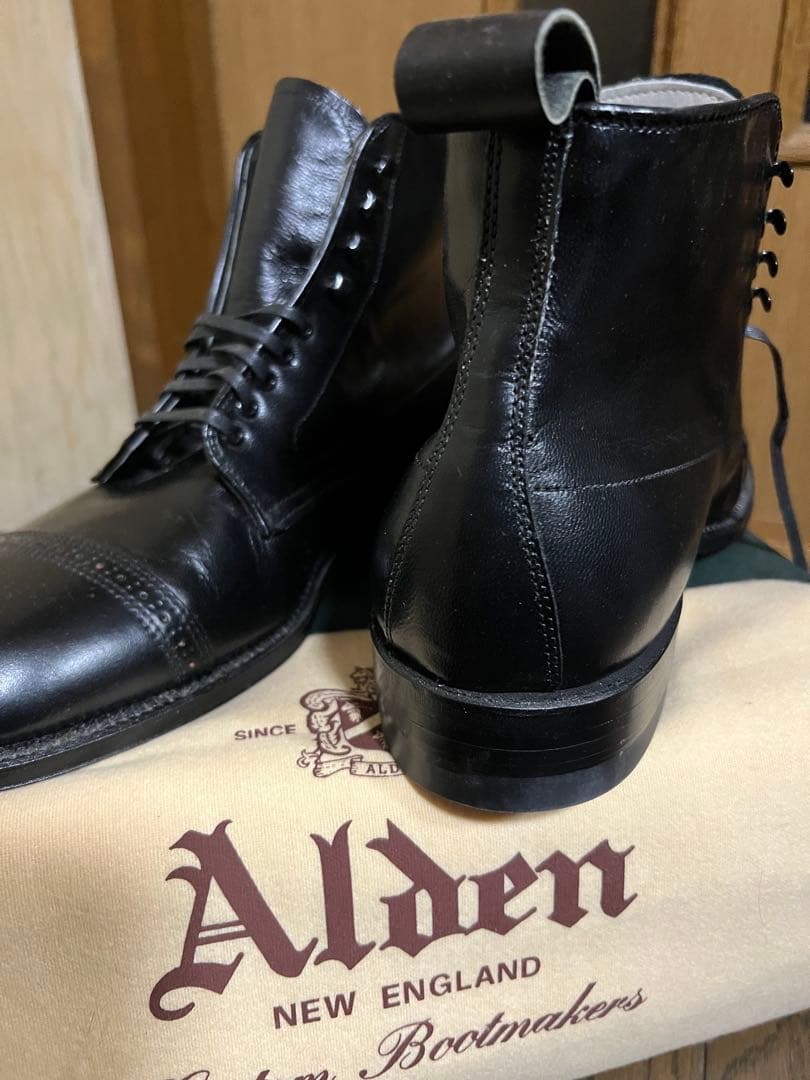 ALDEN Alden Cap Toe Boots 1/2 #QYAQ0A