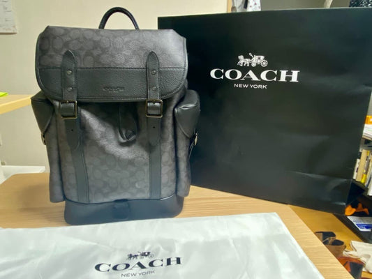 COACH men's backpack black #QYFNN4