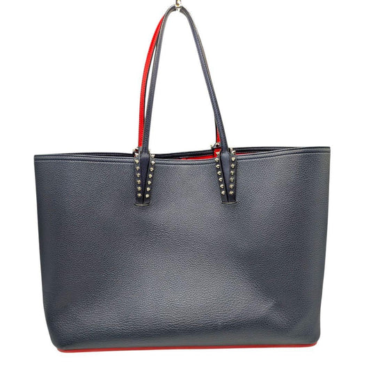CHRISTIAN LOUBOUTIN tote bag, navy x red studs #QYHSG6