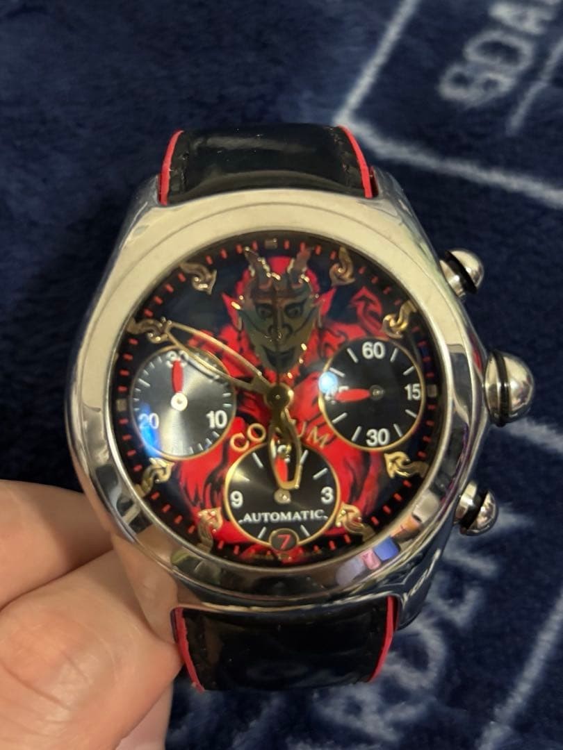 CORUM LUCIFER Quartz Watch Black Red #QY6VI8