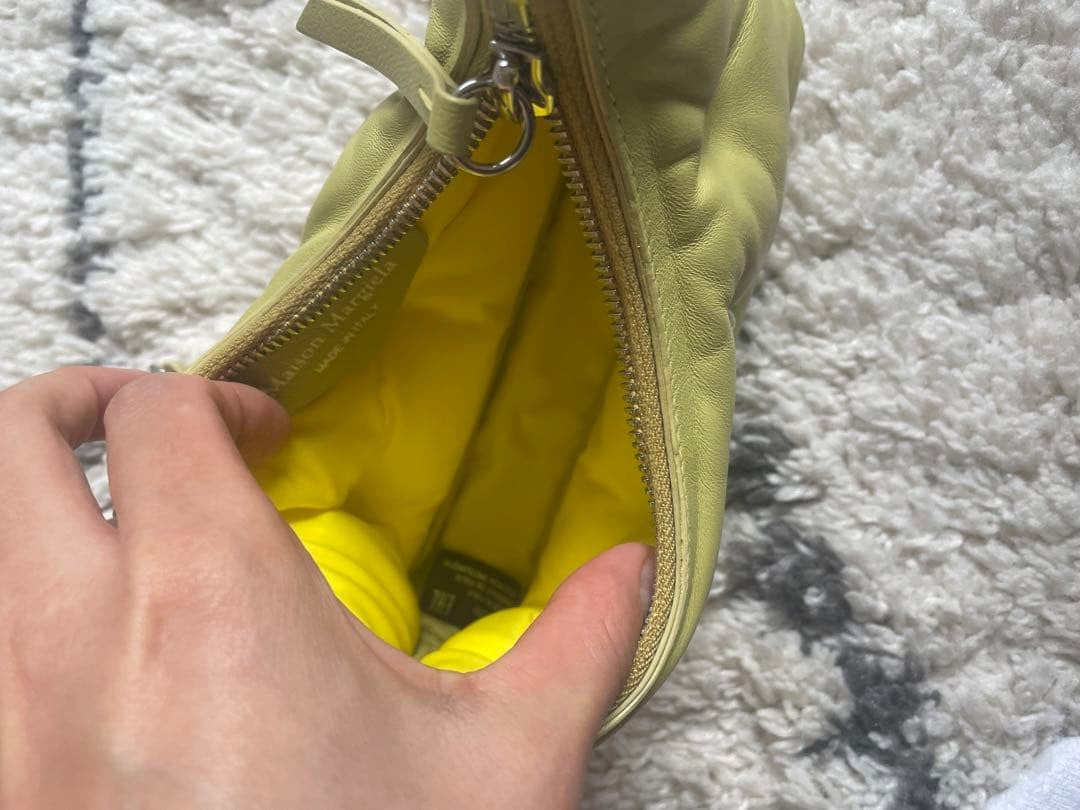 Maison Margiela Glam Slam Bag Yellow Leather Tag Included Mint #QYDBZO
