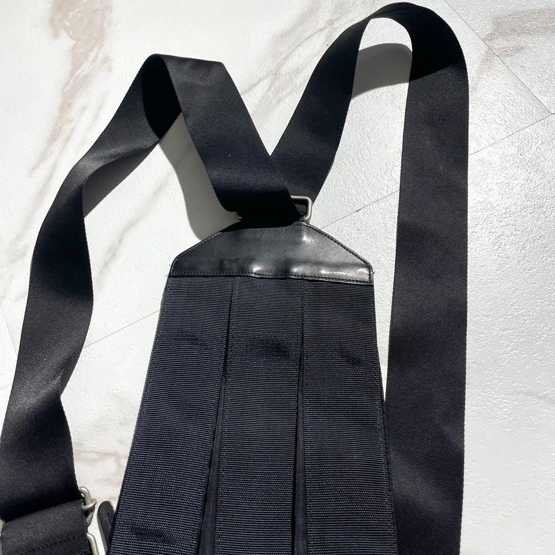 ISSEY MIYAKE Archive Vintage Backpack Shoulder Bag Black Canvas #QYD2YK
