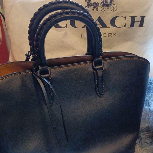 COACH 100% Cowhide Leather Handbag (2-way) #QYJQT2