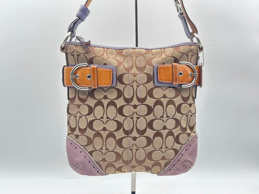 COACH Signature Sacoche Shoulder Bag (Color) #QYFNJA