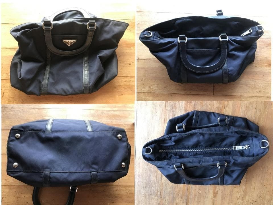 PRADA TESSUTO+VITELLO BALTICO TU bag #QYKD92