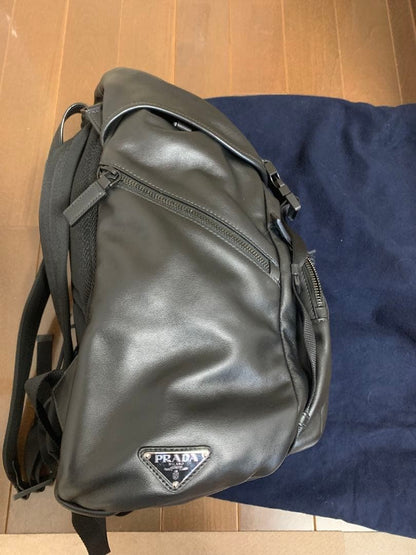 PRADA 2VZ135 Backpack Black Leather #QYCNZB