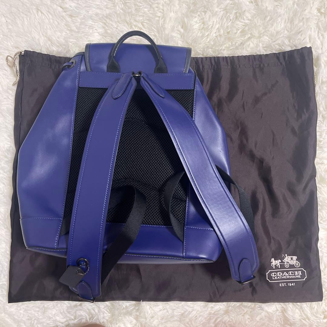 COACH Men's Blue Backpack C2902 #QYGQ6A