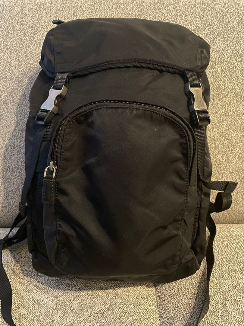 PRADA Black Backpack Nylon #QYFNOB