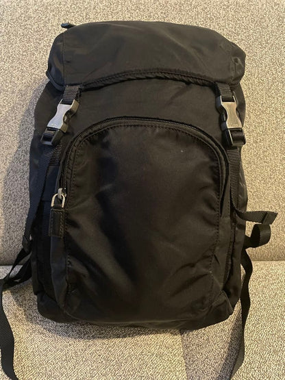 PRADA Black Backpack Nylon #QYFNOB