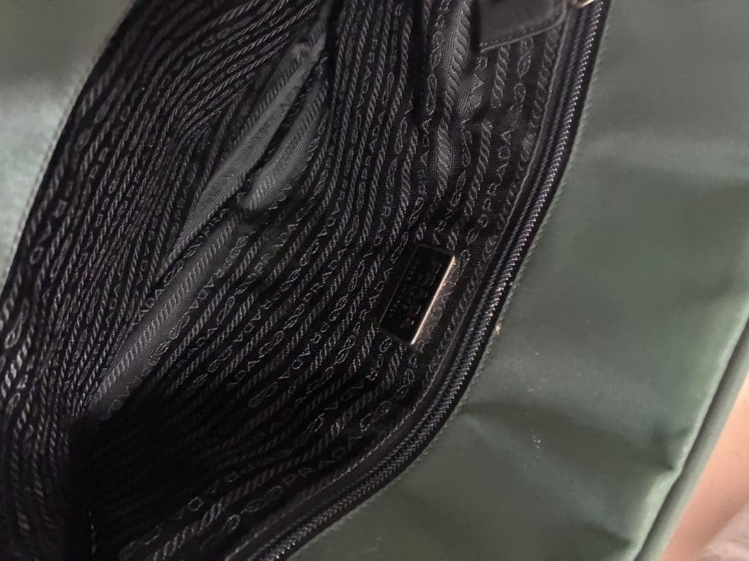 PRADA Nylon Gray Handbag #QY1J0Y