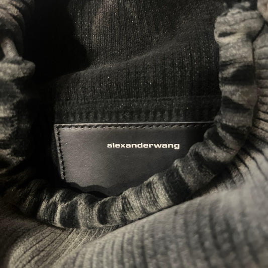 Alexander Wang RYAN Grey Leather Handbag Compact W25 H10 D8 #QYB76M