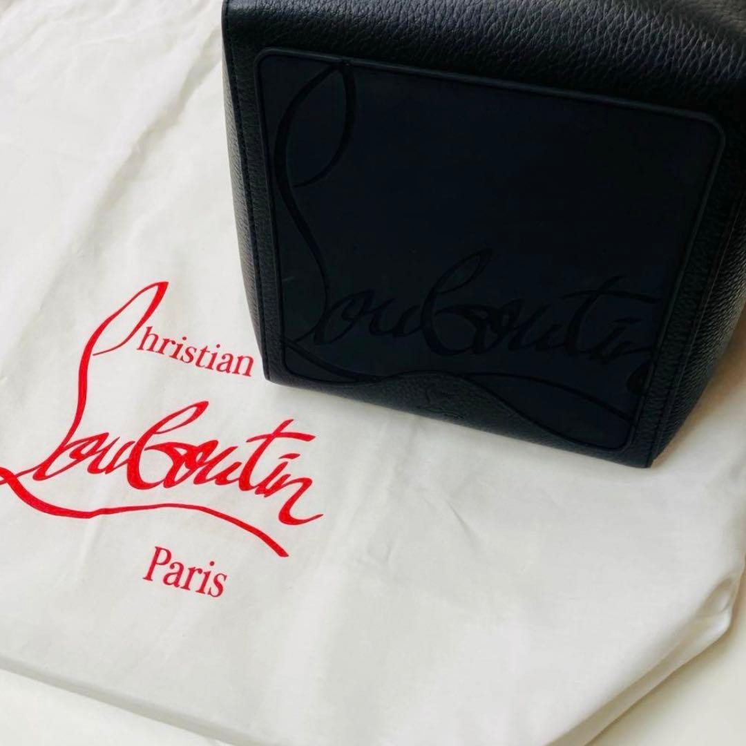 Christian Louboutin Black Tote Bag Used Mint #QYIV51
