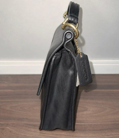 90s USA-made Old Coach 2-way bag, black #QYJY4P