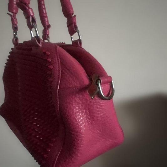 Christian Louboutin handbag, vivid pink, studs #QYGXKS