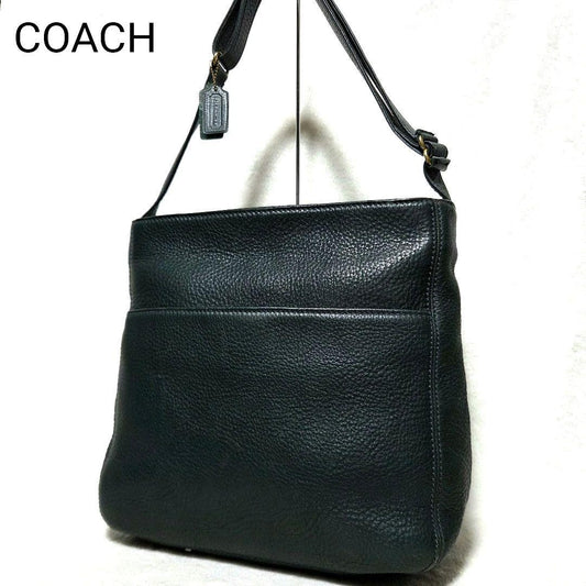Classic Coach shoulder bag leather green #QY7XTK
