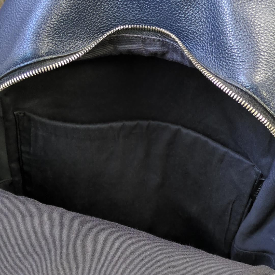 Official BALLY backpack store Navy Leather #QYHSY7