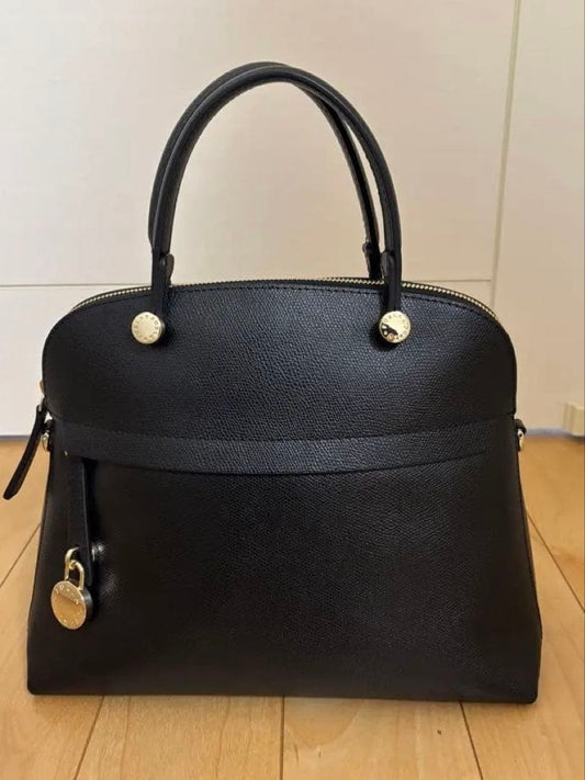FURLA Piper handbag, size M, black #QY9FPD