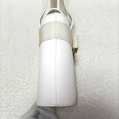 FERRAGAMO Ferragamo Vara Ribbon Gold Hardware Grained Leather Bucket #QY7I77