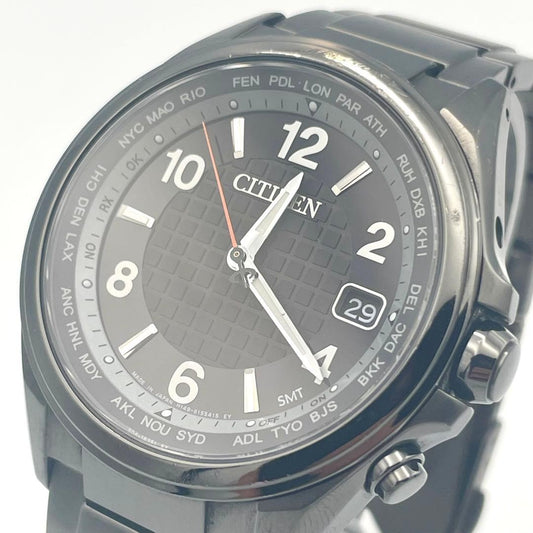 CITIZEN Attesa Eco-Drive CB1075-52E Black Titanium #QYGII9