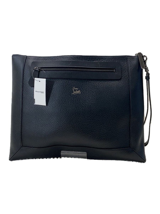 Christian Louboutin Leather Clutch Bag, Black, 11445048 #QYF7W8