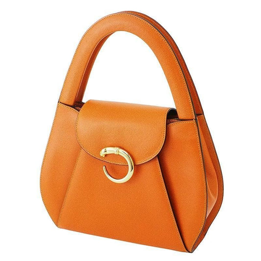 Cartier Panthère handbag, orange, with box and authenticity card. #QY0W5A
