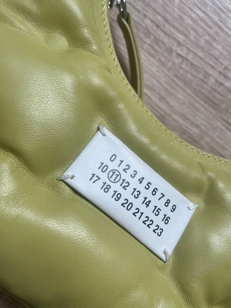 Maison Margiela Glam Slam Bag Yellow Leather Tag Included Mint #QYDBZO