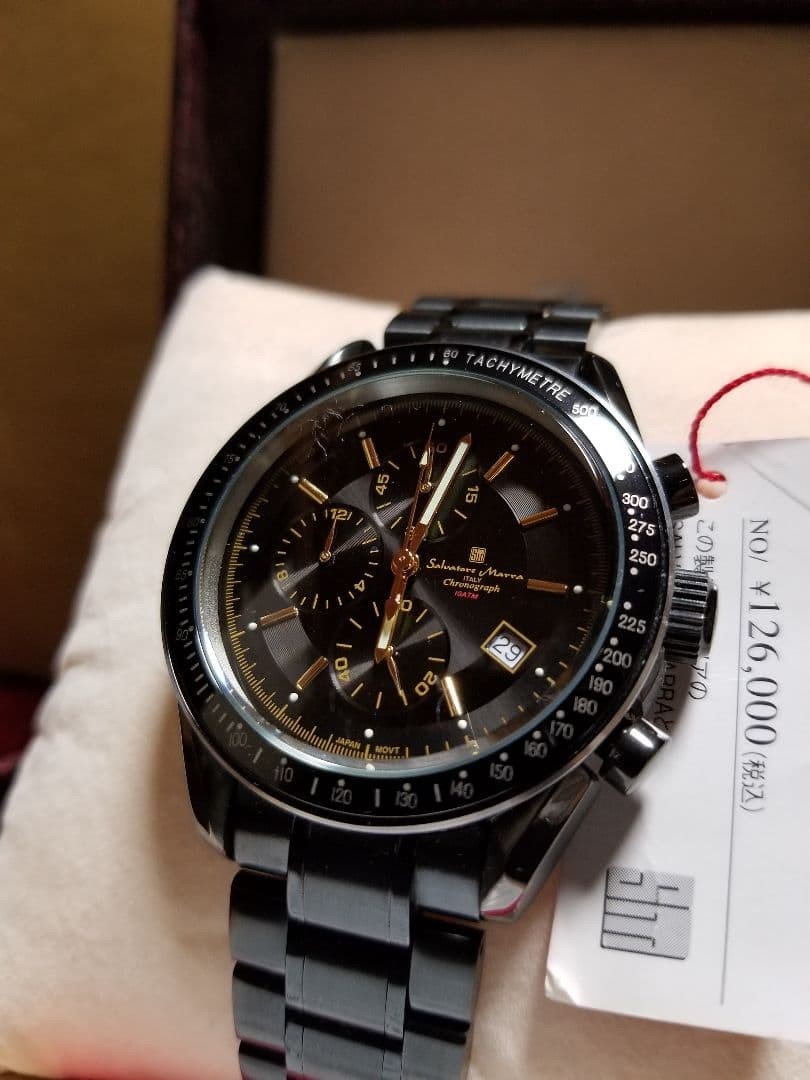 Full black/center chronograph production model #PFHDC3