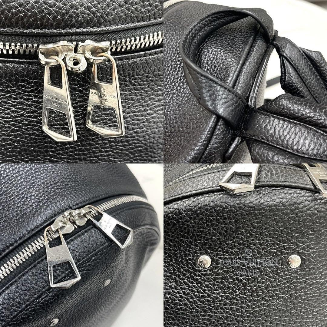LOUIS VUITTON Armand Backpack M42687 Taurillon Noir Black #QYFVCK