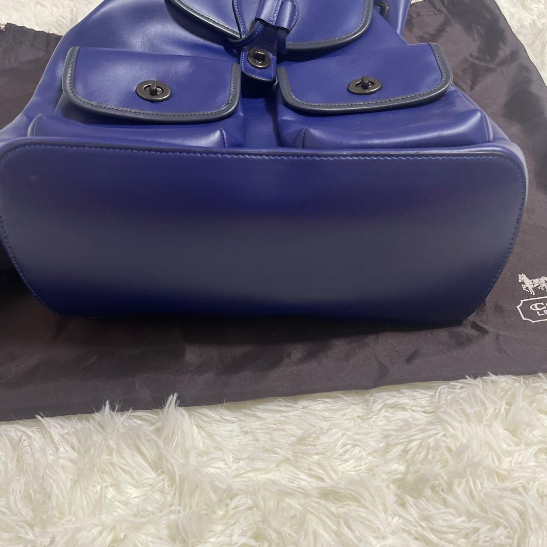 COACH Men's Blue Backpack C2902 #QYGQ6A
