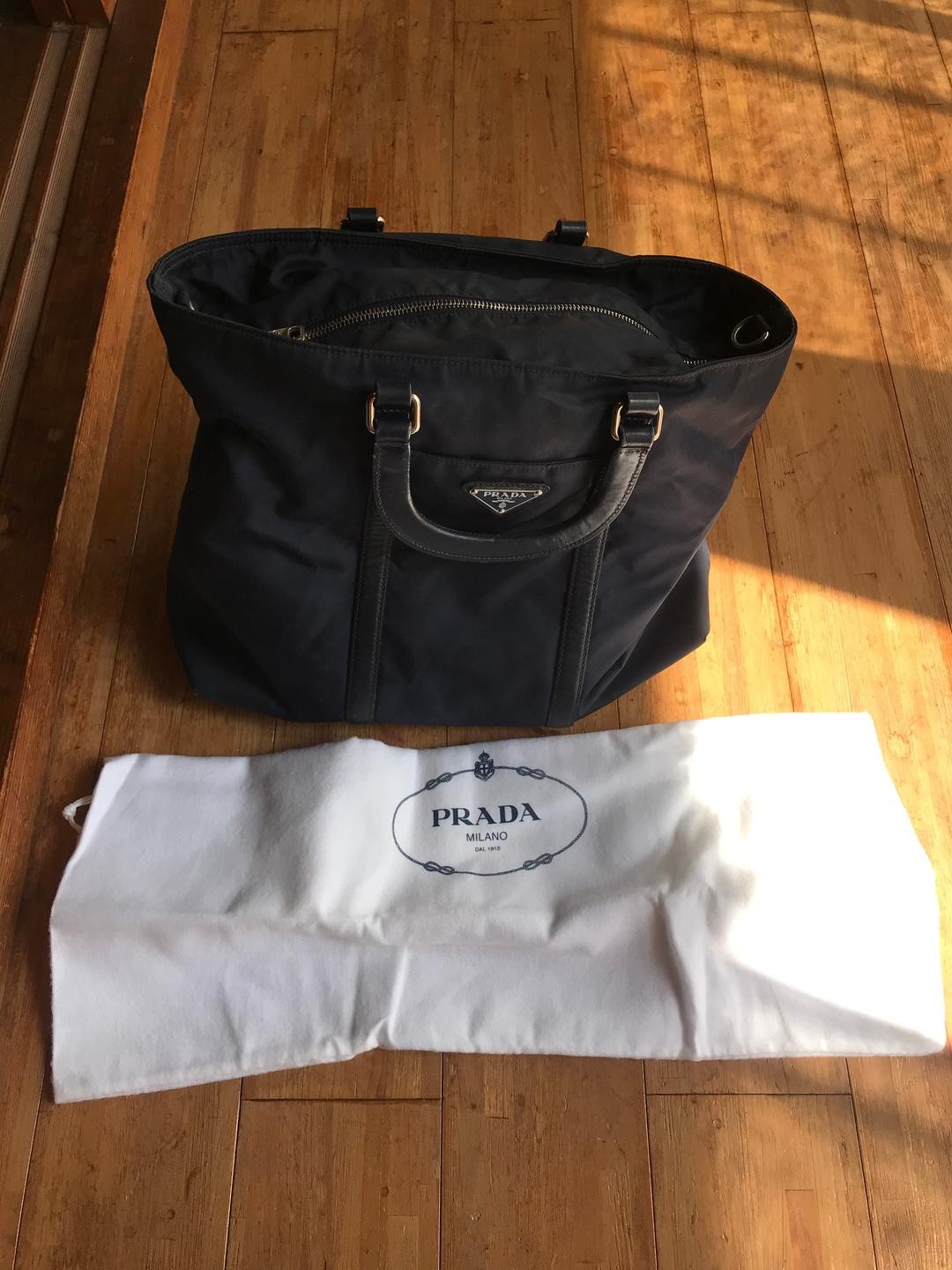 PRADA TESSUTO+VITELLO BALTICO TU bag #QYKD92