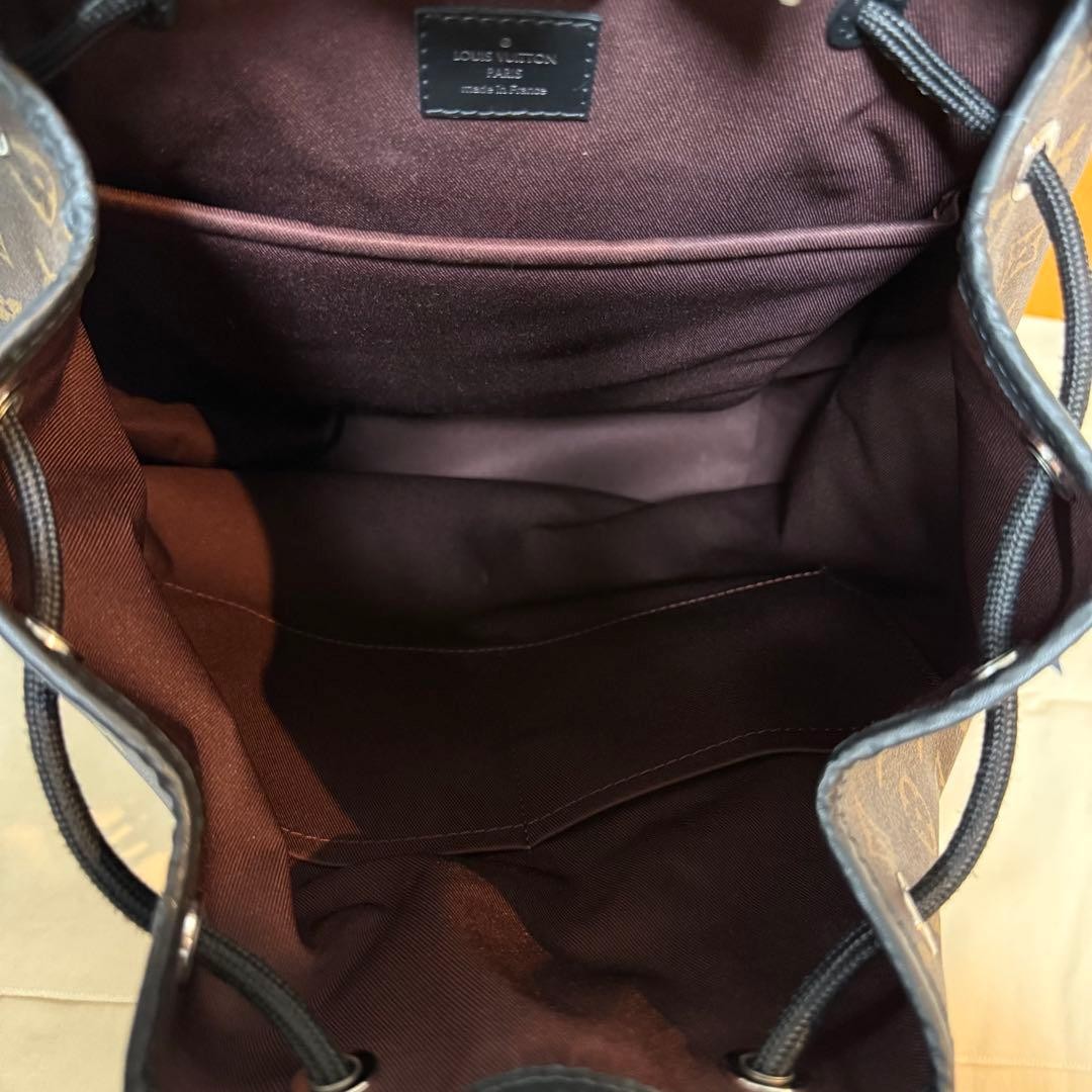 LOUIS VUITTON Zack Backpack M43422 Monogram Macassar Brown #QYDITZ