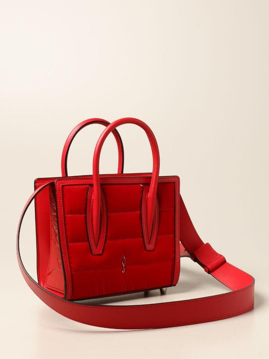 Christian Louboutin Paloma S Mini Red Calf Leather 2-Way Bag Women #QY0V13