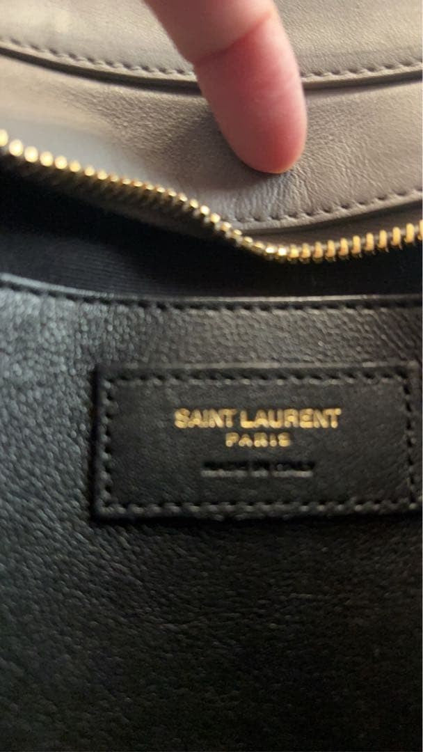 SAINT LAURENT handbag, gray. #QYL2DE