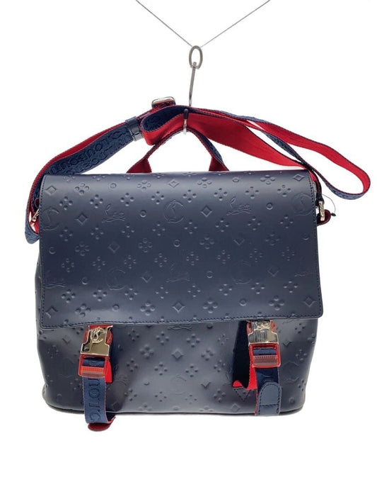 Christian Louboutin Loubiclic Messenger Bag, Rubber, Navy, All-over prin #QYDPUP