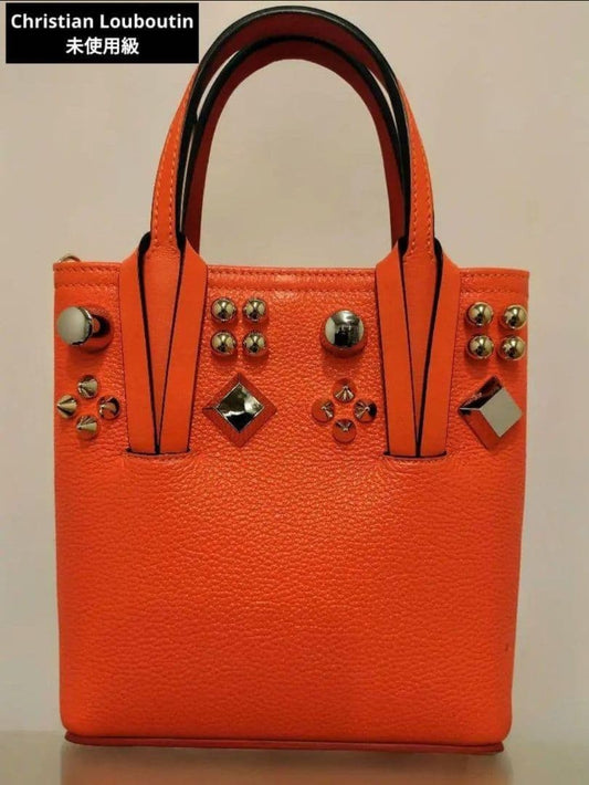 CHRISTIAN LOUBOUTIN Cabata Mini Bag Orange Leather #QY2SGU