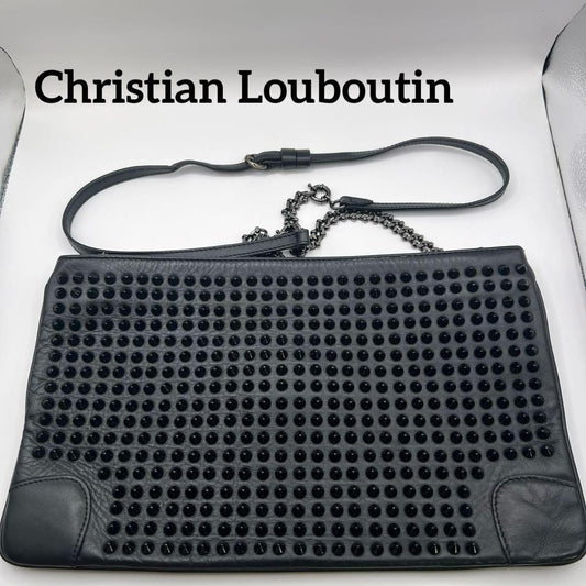 Christian Louboutin 2-way Rubiposh Shoulder Bag, Black #QY37TI