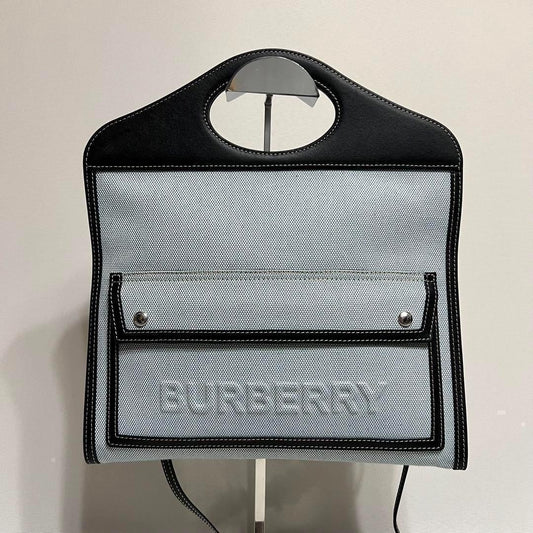 BURBERRY Shoulder Bag, Canvas Clutch, 2-Way #QY91VA
