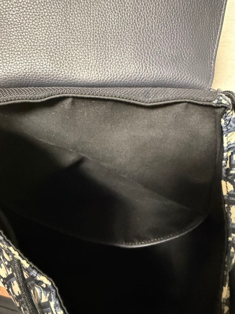 DIOR Motion Backpack Leather Canvas Navy #QYHSLM