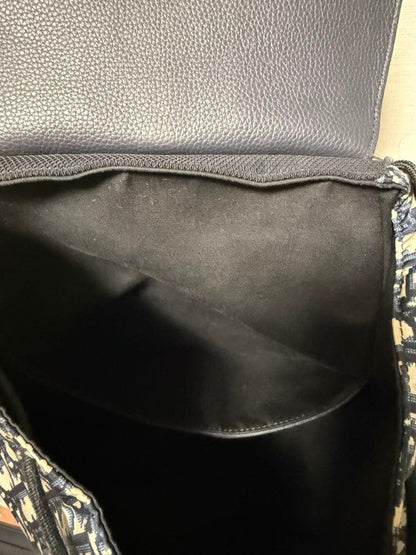 DIOR Motion Backpack Leather Canvas Navy #QYHSLM