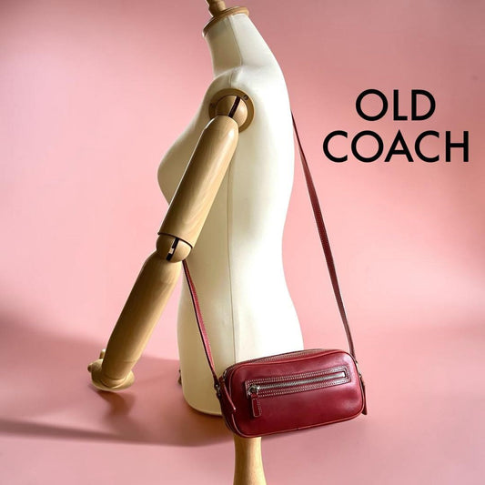 Classic COACH old archive y2k deep red #QYJIII