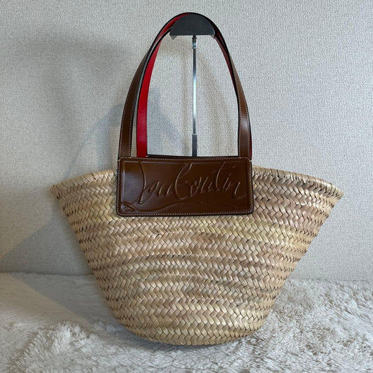 CHRISTIAN LOUBOUTIN Rubijota Basket Bag Tote Bag, Leather #QYA2OB