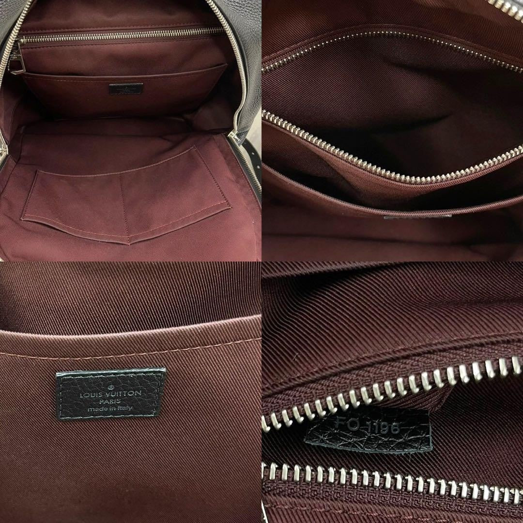 LOUIS VUITTON Armand Backpack M42687 Taurillon Noir Black #QYFVCK