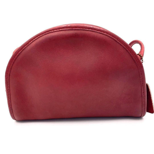 COACH Old Coach USA-made Mini Shoulder Bag, Half-Moon Shape, Leather, Re #QYJ3FC