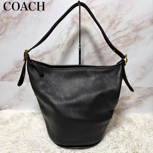 COACH Old Coach Shoulder Bag 9085 Black #QY6O2N