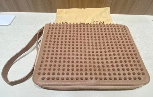 Christian Louboutin iPad Tablet Case Brown Leather #QYG2UZ