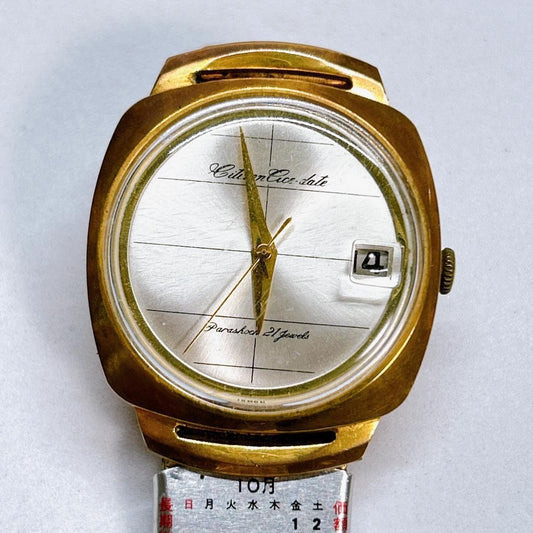 Citizen Ace Date ACD-13301, 1963 model, gold plated. #QYL810