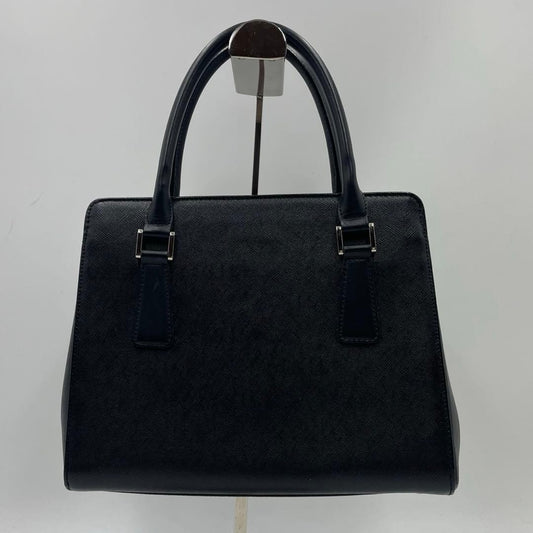 Burberry Nova Check Handbag, Black Saffiano Leather #QYJIGX