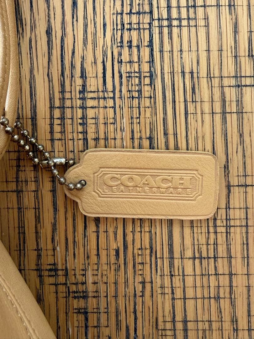 90s OLD COACH Leather Drawstring Bag #QYB5PM